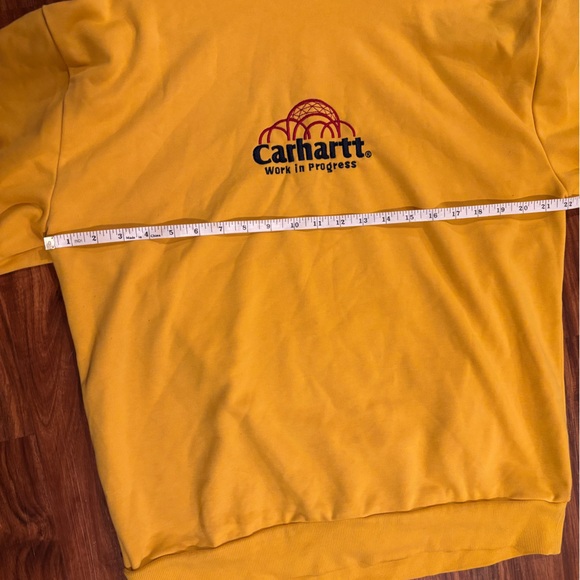 Carhartt WIP Geo Script Sweatshirt 'Popsicle' yellow size L - Picture 9 of 9